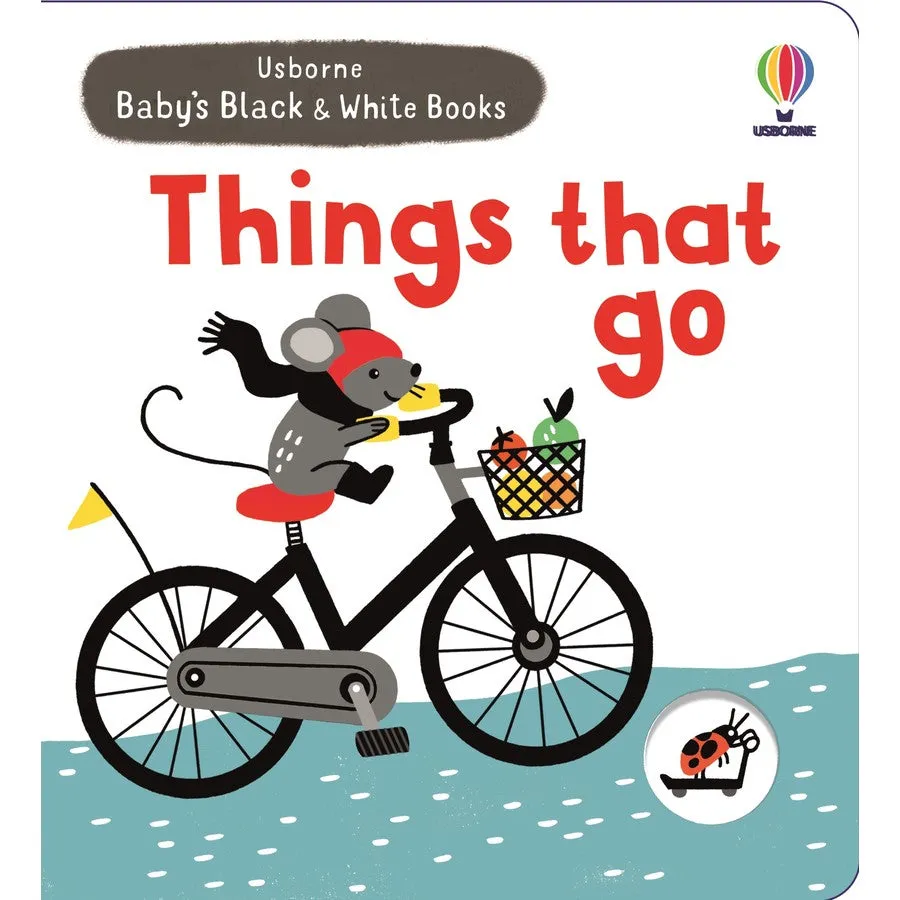 Usborne Baby's Black And White Things That Go Board Book