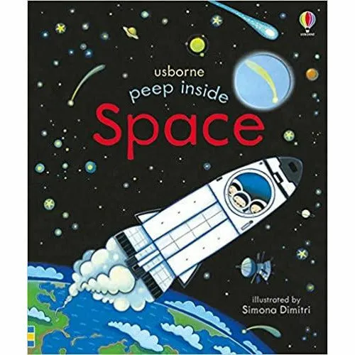 Usborne Peep Inside Collection 4 Books Set (Peep Inside Space, Sea,Castle)
