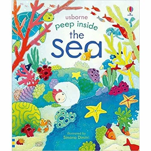 Usborne Peep Inside Collection 4 Books Set (Peep Inside Space, Sea,Castle)