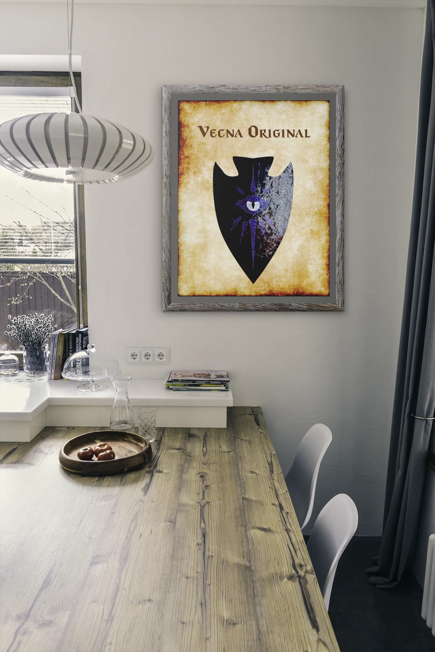 Vecna Original Heraldry of Greyhawk Anna Meyer Cartography Canvas Art Print