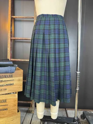 Vintage Pendleton Plaid Wool Midi Skirt (With Tags Never Worn) - Size XL