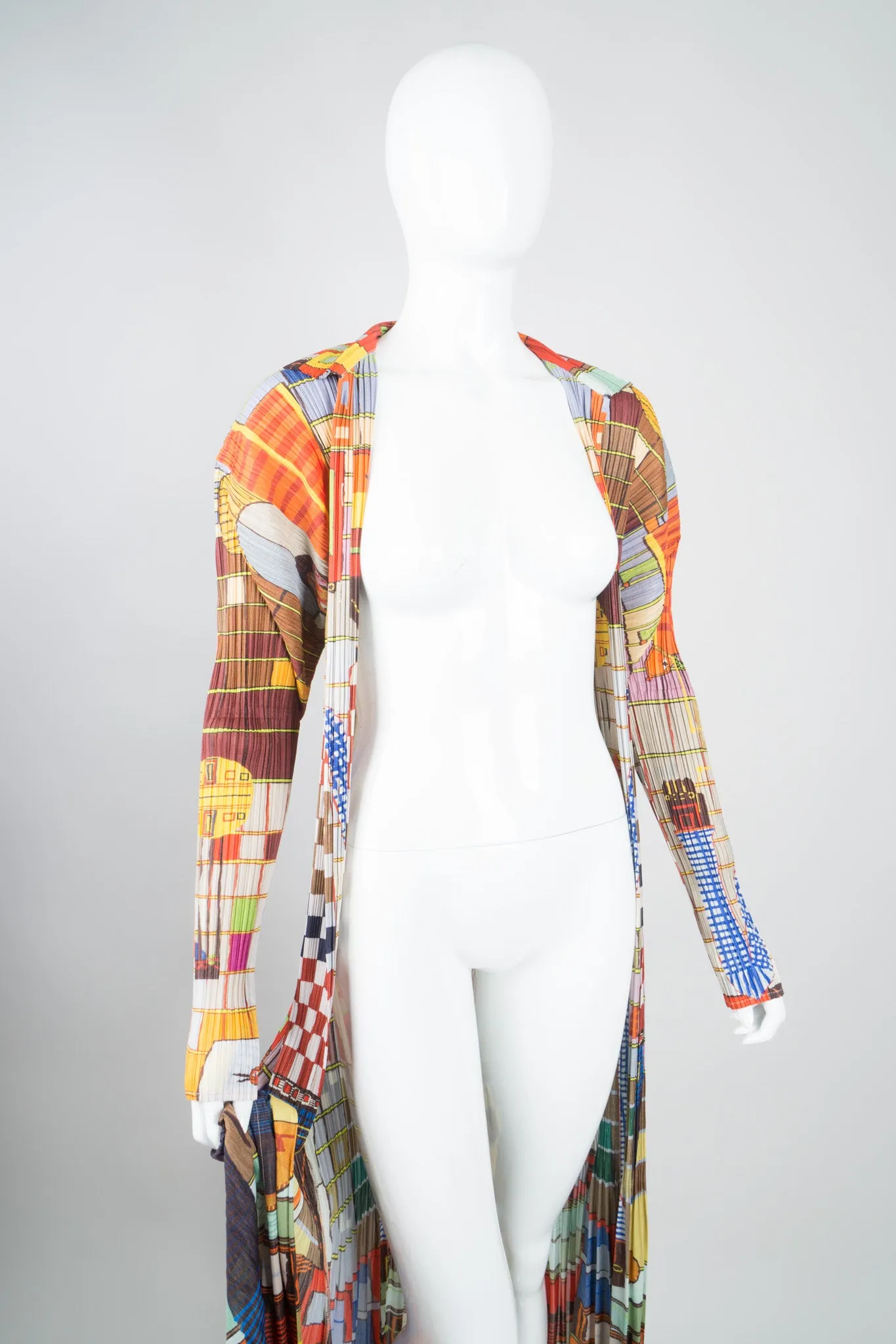 Walking Man Pleated Dress