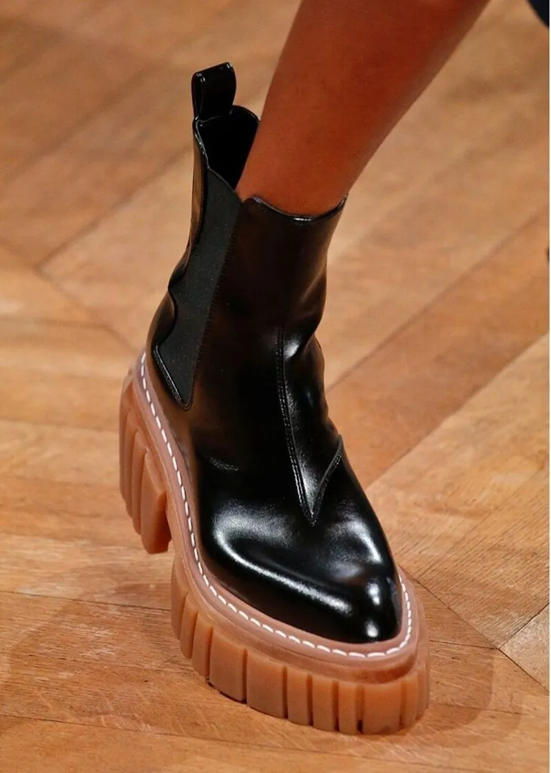 Women Genuine Cow Leather Ankle Boots