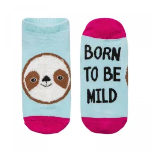 Xhilaration Women's Sloth Born To Be Mild Low Cut Socks