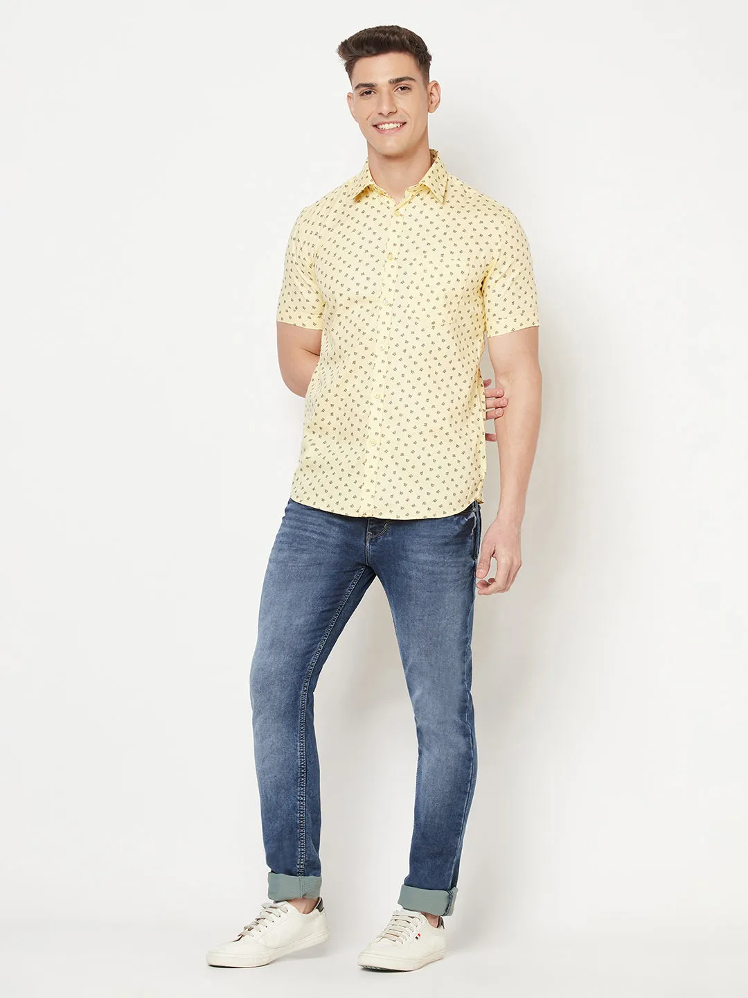 Yellow Floral Shirt