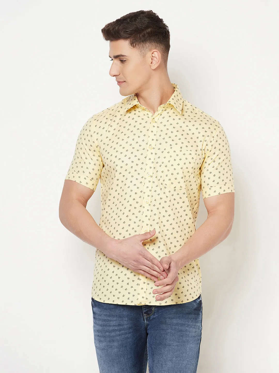 Yellow Floral Shirt