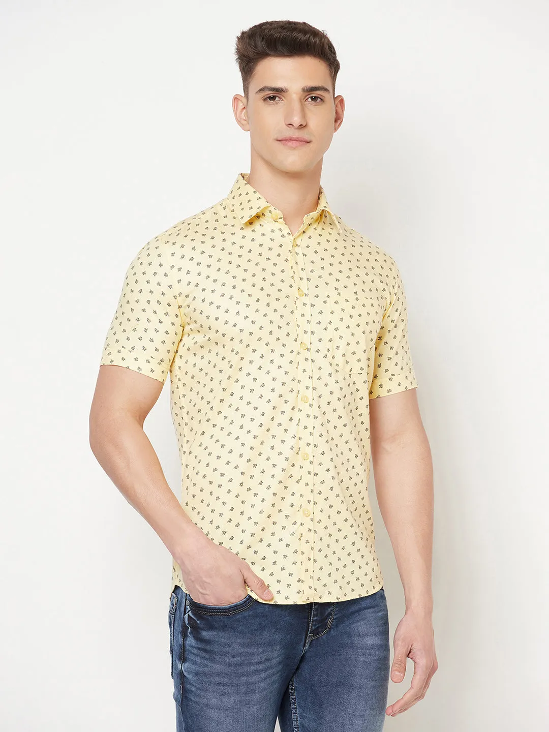 Yellow Floral Shirt
