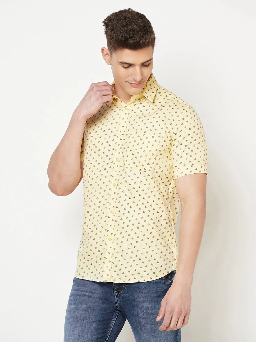 Yellow Floral Shirt