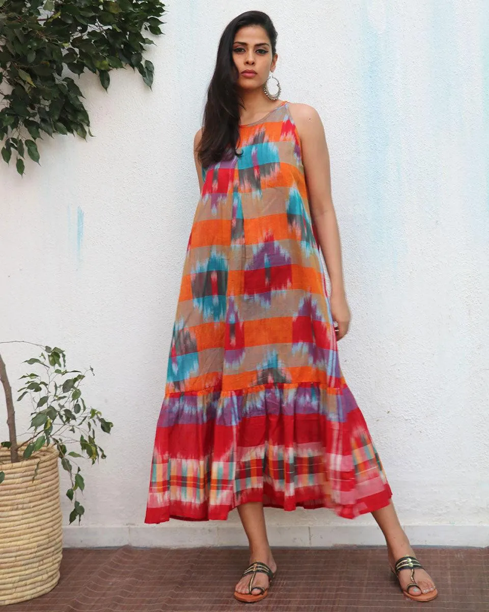 Zarqa Gamcha Cotton Dress